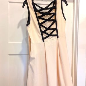 Women's Crossback Ballet Pink Mini Dress